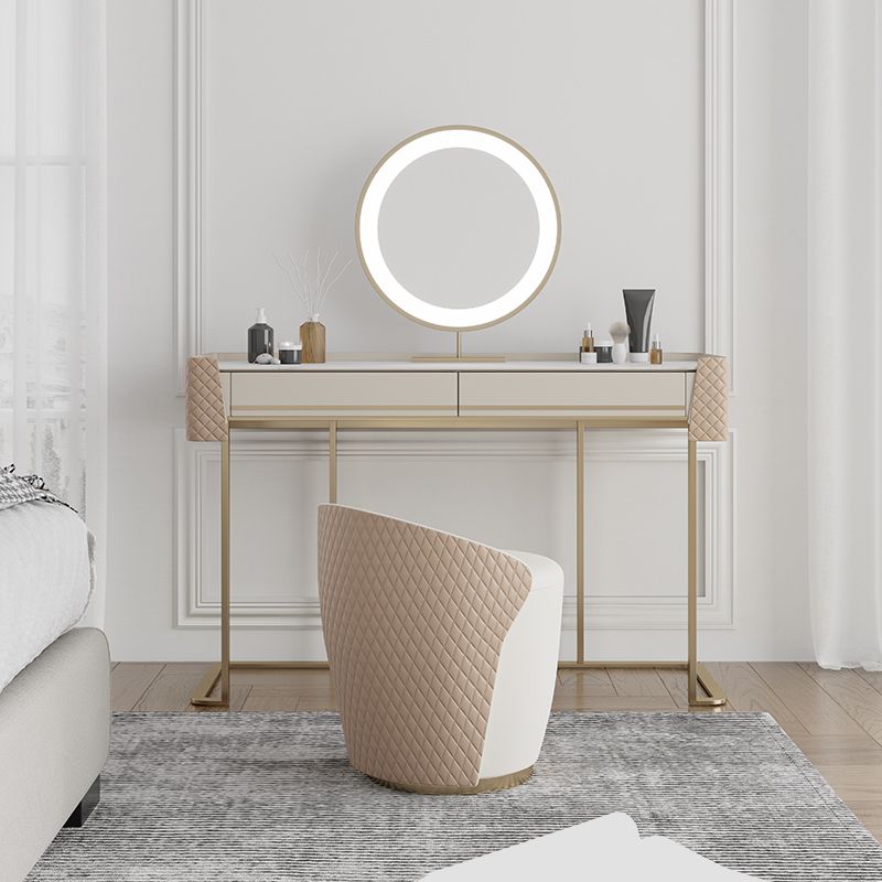 Bedroom Make-up Vanity in Matte Finish Stone Top Dressing Table Clearhalo 'Bedroom Furniture' 'furn' 'furn_makeup_vanities' 'Furniture' 'Makeup Vanities' 'makeup_vanities' 1200x1200_793df892-f4c7-42ee-bae8-c3f9a677065e
