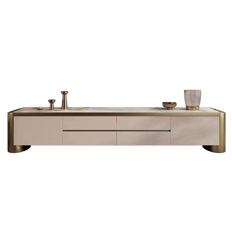Contemporary Enclosed Storage TV Console Stone TV Stand Console for Living Room Clearhalo 'furn' 'furn_tv_stands_entertainment_centers' 'Furniture' 'Living Room Furniture' 'TV Stands & Entertainment Centers' 'TV Stands & Media Storage Furniture' 'tv_stands_entertainment_centers' 1200x1200_793e7311-cf05-4bc4-af05-1a352d0f4d0a