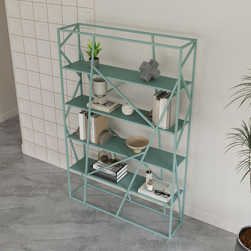Metal Etagere Bookshelf Scandinavian Open Back Bookcase with Shelves Clearhalo 'Bookcases' 'furn' 'furn_bookcases' 'Furniture' 'Office Furniture' 1200x1200_793efb0f-ddcd-4c91-8fbe-d9eace626272