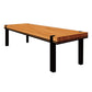 Rectangle 4 Legs Industrial Dining Table Wood Color Fixed Table with Solid Wood Clearhalo ' dining_table' 'Dining Tables & Seating' 'Dining Tables' 'furn' 'furn_dining_table' 'Furniture' 'furniture_dining_table' 'Kitchen & Dining Furniture' 'kitchen&dining_furn' 'kitchen' 'kitchen_dining_table' 1200x1200_793f8ebe-144d-4ac1-ab60-f562a0768e3d
