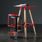 Contemporary Indoor Armless Backless Bar Stool with Metal Legs