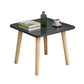 Tabla de extremo cuadrada contemporánea 4 Piernas Mesa lateral de madera maciza, 16.5 "de alto