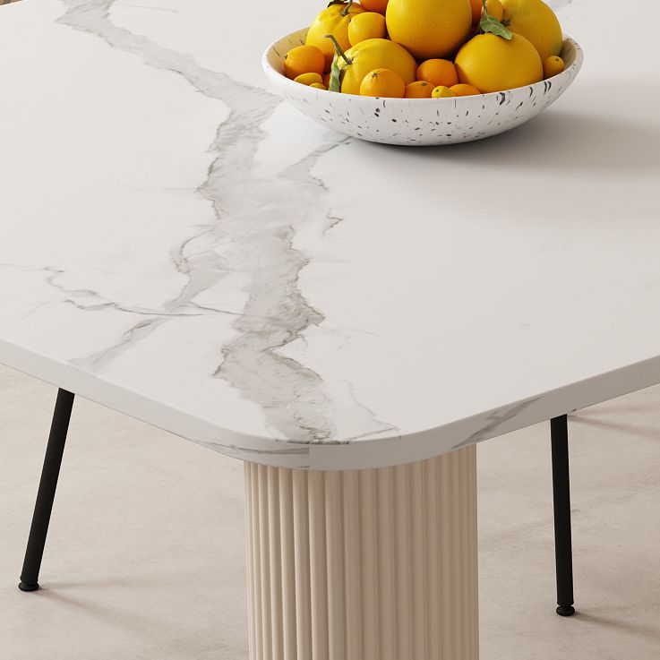 Modern Sintered Stone Dining Table Set 1/4/5/7 Pieces Dining Set Clearhalo 'Dining Room Sets' 'Dining Tables & Seating' 'dining_room_set' 'furn' 'furn_dining_room_set' 'Furniture' 'furniture_dining_room_set' 'Kitchen & Dining Furniture' 1200x1200_7943f2a0-7bd4-43c3-a4ba-867ad2c29bfc