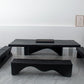 Modern Rectangle Dining Table Black Pine Solid Wood Top Dining Site Table Clearhalo 'Dining Tables & Seating' 'Dining Tables' 'dining_table' 'furn' 'furn_dining_table' 'Furniture' 'furniture_dining_table' 'Kitchen & Dining Furniture' 1200x1200_794540f0-ce32-4325-8823-730eb063ea40