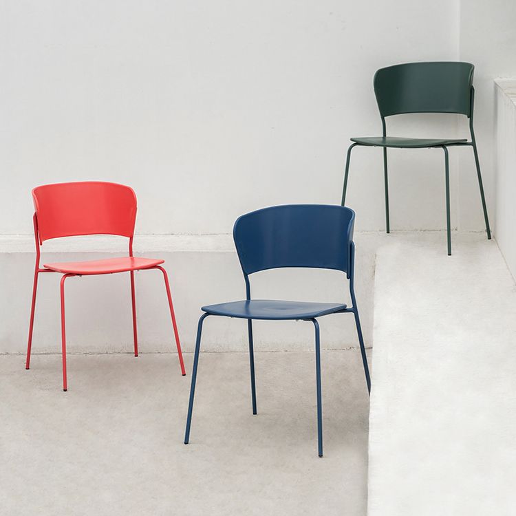 Contemporary Dining Chairs Armless Side Chairs with Metal Legs for Kitchen Clearhalo ' kitchen&dining_furn' 'Dining Chairs' 'Dining Tables & Seating' 'dining_chair' 'furn' 'furn_dining_chair' 'Furniture' 'furniture_dining_chair' 'Kitchen & Dining Furniture' 'kitchen' 1200x1200_79459120-833f-419a-a2f2-a8a3c70e3500