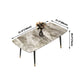 Contemporary Sintered Stone Dining Table Gray Rectangle Dining Table for Kitchen Clearhalo ' dining_table' 'Dining Tables & Seating' 'Dining Tables' 'furn' 'furn_dining_table' 'Furniture' 'furniture_dining_table' 'Kitchen & Dining Furniture' 'kitchen&dining_furn' 'kitchen' 'kitchen_dining_table' 1200x1200_794bbf0c-859a-47e5-8d20-b7fbeb8a460c