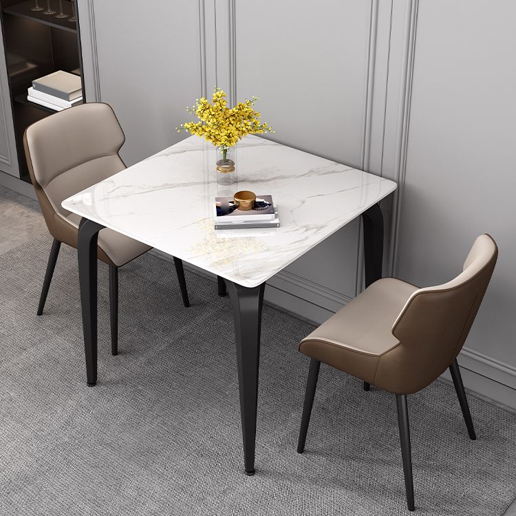 Industrial Sintered Stone Dining Table Metal Dining Table for Dining Room Clearhalo 'Dining Tables & Seating' 'Dining Tables' 'dining_table' 'furn' 'furn_dining_table' 'Furniture' 'furniture_dining_table' 'Kitchen & Dining Furniture' 1200x1200_794c50ab-40a8-4f99-9db9-08819b72a559