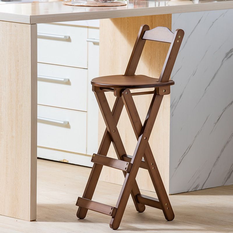Nordic Style Armless Wood Barstools Folding Counter Stools 1 Piece Clearhalo 'Bar Furniture' 'Bar Stools' 'bar_stools' 'furn' 'furn_bar_stools' 'furniture_bar_stools' 'Kitchen & Dining Furniture' 'kitchen&dining_furn' 'kitchen' 'kitchen_furn' Furniture' 1200x1200_794d619c-a0b0-4667-b64c-cc0472b6f1ae