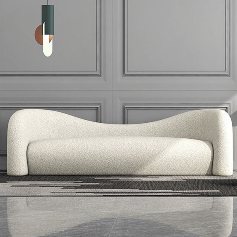 White Contemporary Curved Sofa Wool Tuxedo Arm Sofa for Living Room Clearhalo 'furn' 'furn_sofas' 'Furniture' 'Living Room Furniture' 'Sofa' 'sofas' 1200x1200_794dc183-b137-47a4-a0ea-082a1b0bdd2e