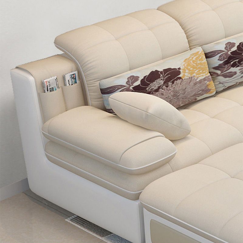 Pillow Top Arm Pillowed Back Cushions Sectionals Sofa for Four People