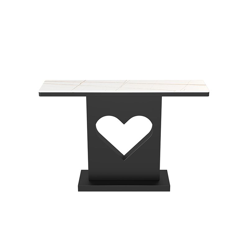 グラム長方形の鉄コンソールテーブルステイン耐性台座屋外コンソールテーブル