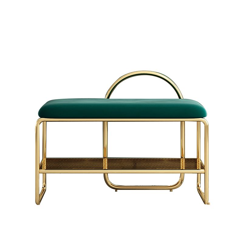 Modern Entryway Bench Cushioned Metal Seating Bench , 12.5" Width Clearhalo 'Benches' 'Chairs & Seating' 'furn' 'furn_benches' 'Furniture' 'Living Room Furniture' 1200x1200_794fd51b-892a-4592-b155-b9f688261ec0