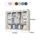 Contemporary Style Wardrobe Solid Wood Wardrobe Closet with Garment Rod