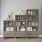 Vertical Glam Standard Bookcase Beech Closed Back Bookcase with Drawer Clearhalo 'Bookcases' 'furn' 'furn_bookcases' 'Furniture' 'Office Furniture' 1200x1200_7952a1cb-d865-4616-9d48-a5870a156240