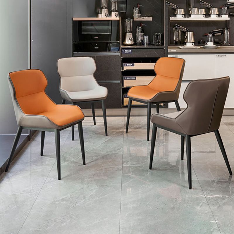 Modern Style Chairs Dining Arm Chairs for Kitchen with Metal Legs Clearhalo 'Dining Chairs' 'Dining Tables & Seating' 'dining_chair' 'furn' 'furn_dining_chair' 'Furniture' 'furniture_dining_chair' 'Kitchen & Dining Furniture' 1200x1200_7953445e-7d2a-4068-9a5f-979e5c04d1d5