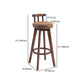 Upholstered Distressed Wood Counter Stools Low Back Bar Stools with Round Seat Clearhalo 'Bar Furniture' 'Bar Stools' 'bar_stools' 'furn' 'furn_bar_stools' 'furniture_bar_stools' 'Kitchen & Dining Furniture' 'kitchen&dining_furn' 'kitchen' 'kitchen_furn' Furniture' 1200x1200_79536763-a64a-426d-b798-a2878b7fd2ee