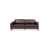Faux Leather Sofa Modern 25.98" H Cushions Couch in Black/Brown Clearhalo 'furn' 'furn_sofas' 'Furniture' 'furniture_sofas' 'kitchen' 'kitchen_sofas' 'Living Room Furniture' 'Sofa' 'sofas' 1200x1200_7954dcec-42d1-4b7f-9e37-065f13dd4a80