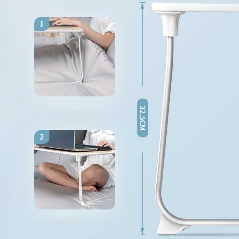 Table des ordinateurs portables rectangulaires flottants fabriqués en bois