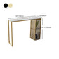 Contemporary Bar Dining Table Stone Rectangle Bar Table with Sled Base Clearhalo 'Bar Furniture' 'Bar Tables' 'bar_tables' 'furn' 'furn_bar_tables' 'Furniture' 'furniture_bar_tables' 'Kitchen & Dining Furniture' 1200x1200_7955b595-6d3e-4a4e-967c-96b08002af51