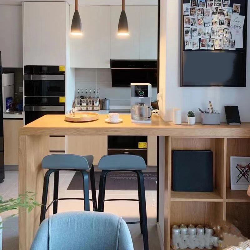 Nordic Indoor Simple Barstool Low Back Iron Tall Stool with Plastic Seat Clearhalo 'Bar Furniture' 'Bar Stools' 'bar_stools' 'furn' 'furn_bar_stools' 'Furniture' 'furniture_bar_stools' 'Kitchen & Dining Furniture' 1200x1200_79572e29-db14-4426-a80b-950012fe1d02