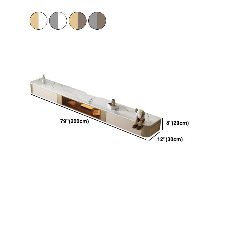 Consola de TV de gestión de cable montada en la pared de Styly Style TV, 47 "L x 11.8" W x 7.87 "H