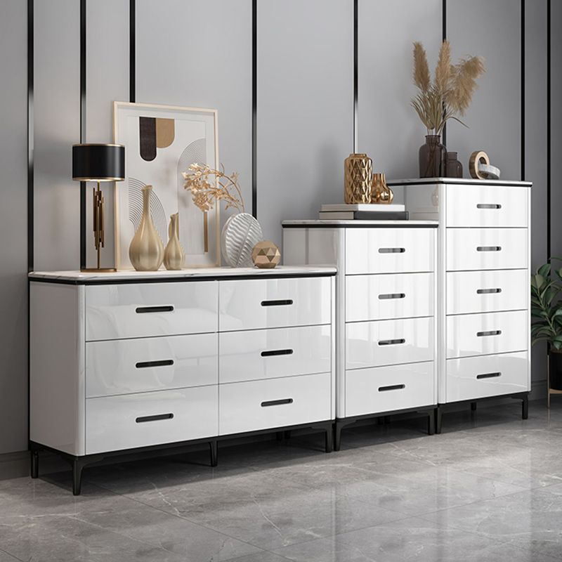 Contemporary Stone Chest Bedroom Storage Chest in White with Drawers Clearhalo 'Bedroom Furniture' 'Dressers & Chests' 'dressers_chests' 'furn' 'furn_dressers_chests' 'Furniture' 1200x1200_7958087d-eed9-45eb-994a-f986b4852511