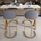 White Stone Top Bar Dining Table Traditional Luxury Bar Table with Sled Base in Gold Clearhalo 'Bar Furniture' 'Bar Tables' 'bar_tables' 'furn' 'furn_bar_tables' 'Furniture' 'furniture_bar_tables' 'Kitchen & Dining Furniture' 1200x1200_79584a95-8a71-486b-8555-2a91aca009c8