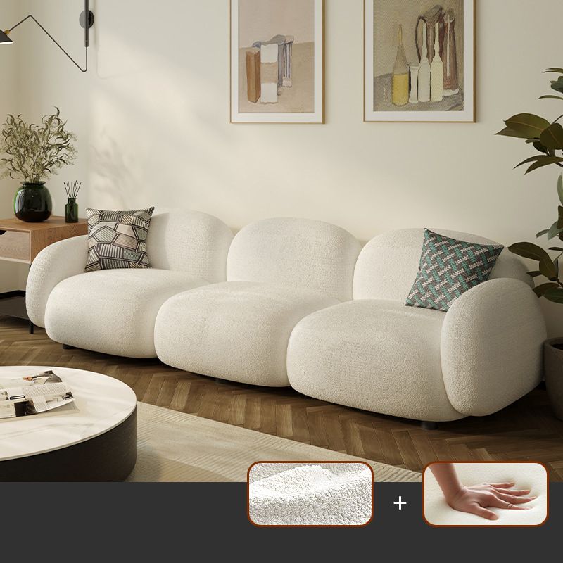 Contemporary Standard Settee with Tight Back Sofa and Black Base