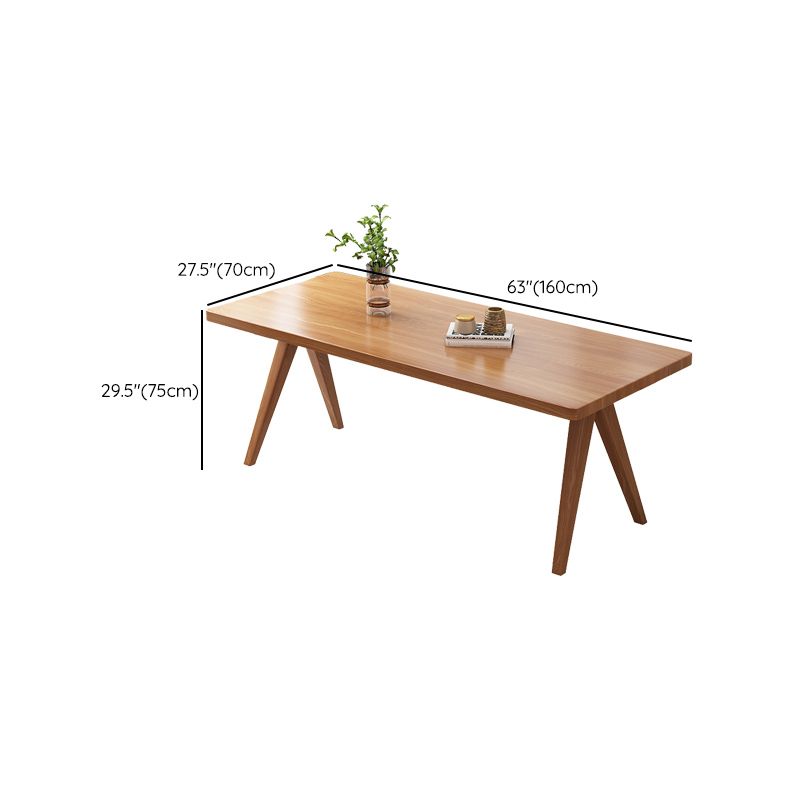 Moderna 1/4/5/7 Piezas Juego de comedor Rectángulo Mesa de comedor de madera de pino para sala de estar