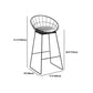 1/2/3 Pieces Round Bar Table Set Stone Bar Table with Upholstered Bar Stools