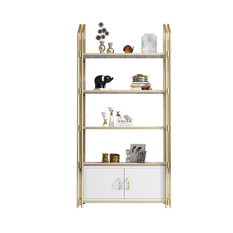 11.81"W Bookcase Open Back Glam Style Bookshelf for Study Room Home Office Clearhalo 'Bookcases' 'furn' 'furn_bookcases' 'Furniture' 'furniture_bookcases' 'kitchen' 'kitchen_bookcases' 'Living Room Furniture' 'Office Furniture' 1200x1200_795c92af-e45d-46f3-8352-80499e73287a