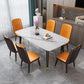 Minimalist Style Traditional Height Sintered Stone Dining Table Rectangle Dining Room Set For Home Clearhalo 'Dining Room Sets' 'Dining Tables & Seating' 'dining_room_set' 'furn' 'furn_dining_room_set' 'Furniture' 'furniture_dining_room_set' 'Kitchen & Dining Furniture' 'kitchen&dining_furn' 'kitchen' 1200x1200_795cf3a4-219c-4abf-b2b8-faab7e783d7c