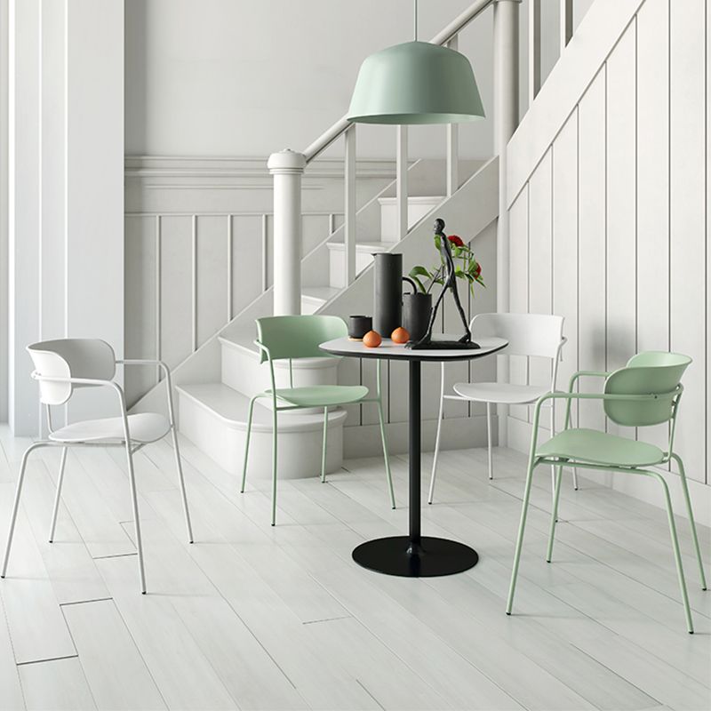 Modern Style Arm Chair Plastic Indoor Dining Chair for Living Room Clearhalo 'Dining Chairs' 'Dining Tables & Seating' 'dining_chair' 'furn' 'furn_dining_chair' 'Furniture' 'Kitchen & Dining Furniture' 1200x1200_795f7429-6c41-4e14-98e1-265ae753ae86