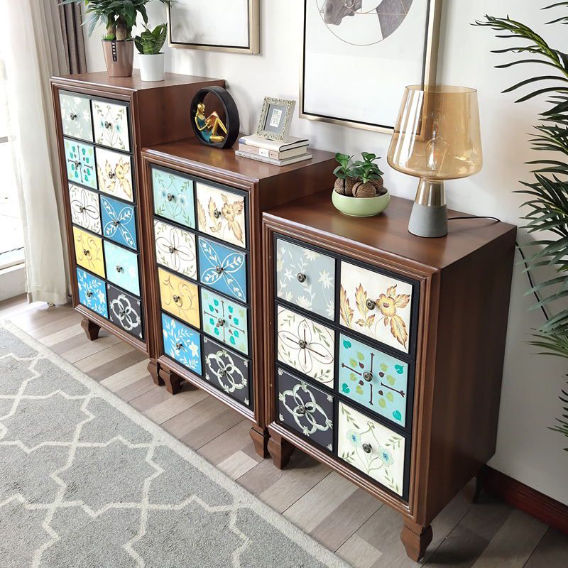 Traditionele stijl lingerie borst verticale houten opbergkast met 3 / 4/5 laden