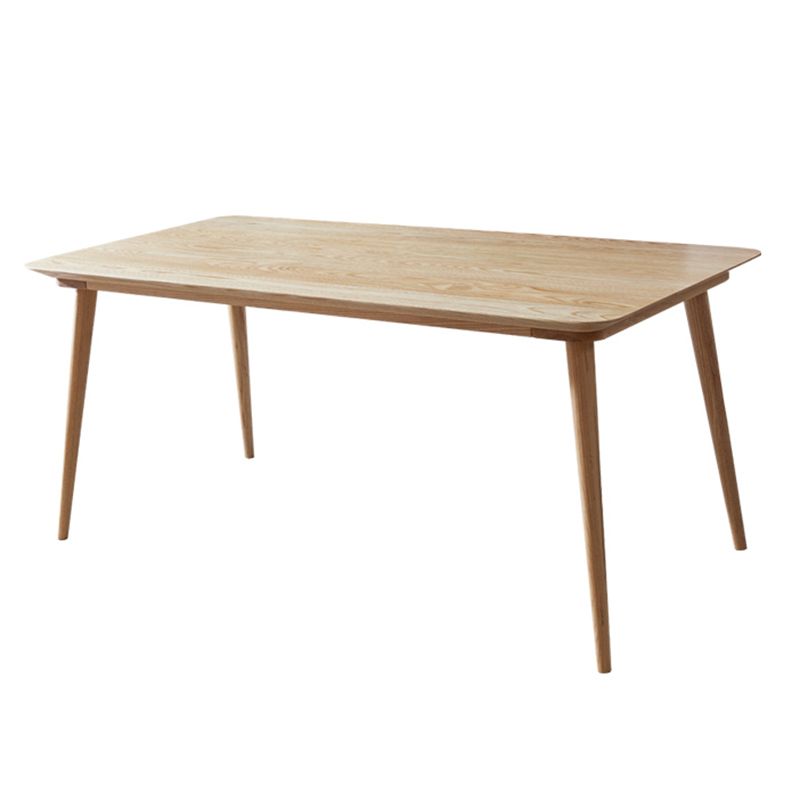 Glam Solid Wood Khaki Dining Table Rectangle Shape Standard Dining Table for Kitchen Clearhalo ' dining_table' 'Dining Tables & Seating' 'Dining Tables' 'furn' 'furn_dining_table' 'Furniture' 'furniture_dining_table' 'Kitchen & Dining Furniture' 'kitchen&dining_furn' 'kitchen' 'kitchen_dining_table' 1200x1200_7960604b-6ce0-4d69-936f-51279d21c3a0