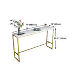 Rectangle Stone Bar Dining Table Traditional Luxury Bar Table with Trestle Base Clearhalo 'Bar Furniture' 'Bar Tables' 'bar_tables' 'furn' 'furn_bar_tables' 'Furniture' 'furniture_bar_tables' 'Kitchen & Dining Furniture' 1200x1200_7960d179-cfb2-4c2b-a2be-e62610a3d230