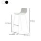 Modern Style Plastic Armless Stools Low Back Counter Stools with Metal Base Clearhalo 'Bar Furniture' 'Bar Stools' 'bar_stools' 'furn' 'furn_bar_stools' 'Furniture' 'furniture_bar_stools' 'Kitchen & Dining Furniture' 1200x1200_7961ee14-173d-4634-bd95-1fed62f30dad