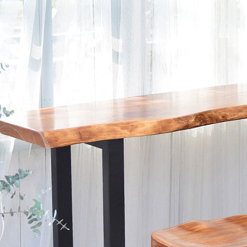 Modern Solid Wood Counter Set 1/2/4 Pieces Rectangle Bar Table Set in Natural Clearhalo 'Bar Furniture' 'furn' 'furn_home_bar_bar_sets' 'Furniture' 'Home Bars & Bar Sets' 'home_bar_bar_sets' 'Kitchen & Dining Furniture' 1200x1200_7963541b-b7d1-45c0-9b5e-c284fd946a26