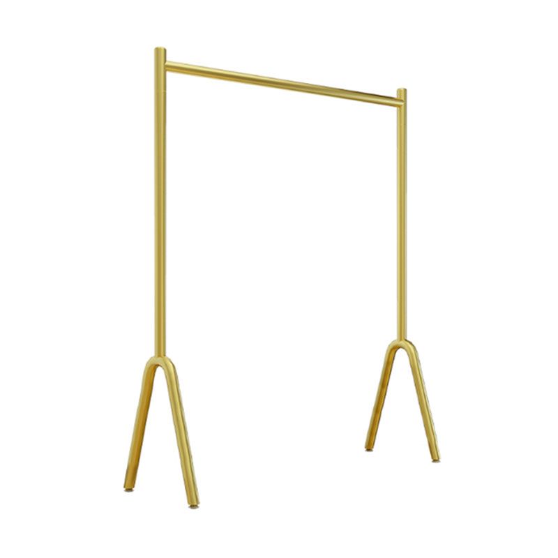 Contemporary Style Coat Hanger Metal 2 Legs Base Coat Rack for Living Room