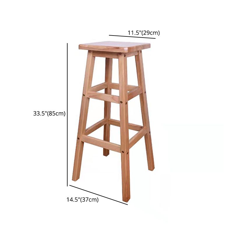 Modern Armless Backless Counter Stool Wood Bar Stool with Footrest Clearhalo 'Bar Furniture' 'Bar Stools' 'bar_stools' 'furniture_bar_stools' 'Kitchen & Dining Furniture' 'kitchen&dining_furn' 'kitchen' 'kitchen_furn' Furniture' 1200x1200_79657862-19c9-40bd-a0e9-318ff716bb37