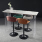 Modern Acrylic Bar Dining Table with Stone Top Rectangle Indoor Bistro Table Clearhalo 'Bar Furniture' 'Bar Tables' 'bar_tables' 'furn' 'furn_bar_tables' 'Furniture' 'furniture_bar_tables' 'Kitchen & Dining Furniture' 1200x1200_7965e7b0-188c-4dfd-a8e1-f28ff2a97d92