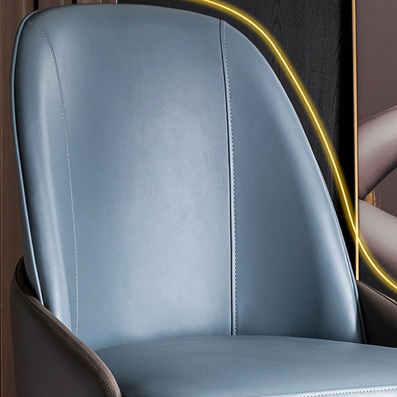 Contemporary Armless Solid Back Side Chairs Leather Dining Chairs for Home Clearhalo ' kitchen&dining_furn' 'Dining Chairs' 'Dining Tables & Seating' 'dining_chair' 'furn' 'furn_dining_chair' 'Furniture' 'furniture_dining_chair' 'Kitchen & Dining Furniture' 'kitchen' 1200x1200_796b1388-bb2b-430a-b5d6-67faa76d3040