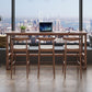 Modern Indoor Bar Dining Table Rectangle Trestle Wood Bar Table Clearhalo 'Bar Furniture' 'Bar Tables' 'bar_tables' 'furn' 'furn_bar_tables' 'Furniture' 'Kitchen & Dining Furniture' 1200x1200_796ba60a-ae7a-4af7-abcd-c885bc70b6f3