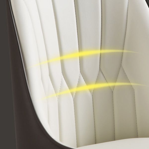 Chaises de salle à manger rembourrées industrielles chaise Parsons en jambes noires