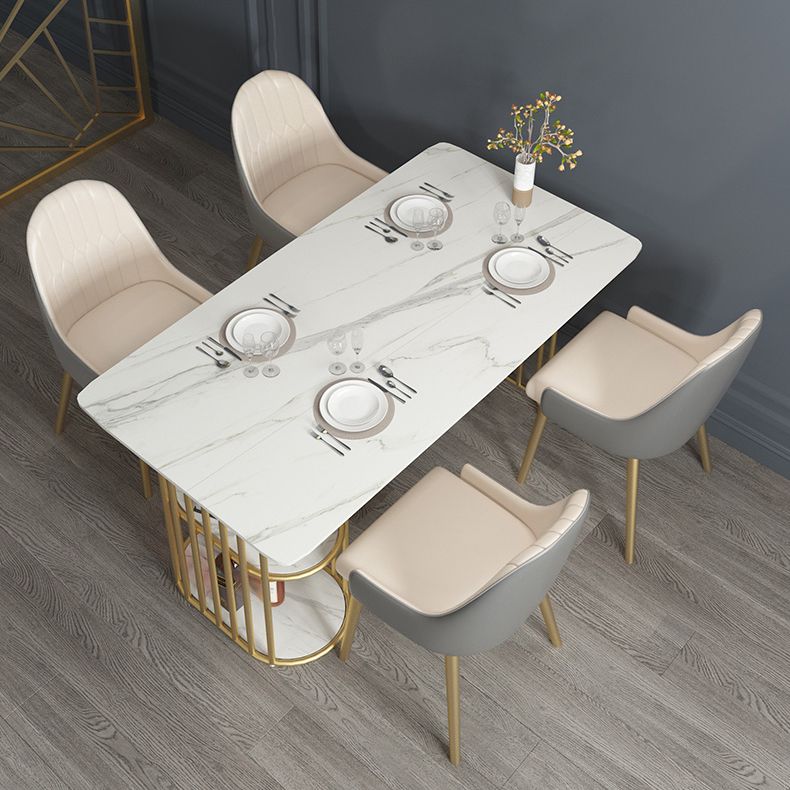 Nordic 1/2/5 Pieces Dining Set White Stone Top Dining Furniture Clearhalo 'Dining Room Sets' 'Dining Tables & Seating' 'dining_room_set' 'furn' 'furn_dining_room_set' 'Furniture' 'Kitchen & Dining Furniture' 1200x1200_796bcdb6-9f3e-40d5-ab40-e0b693b59c26