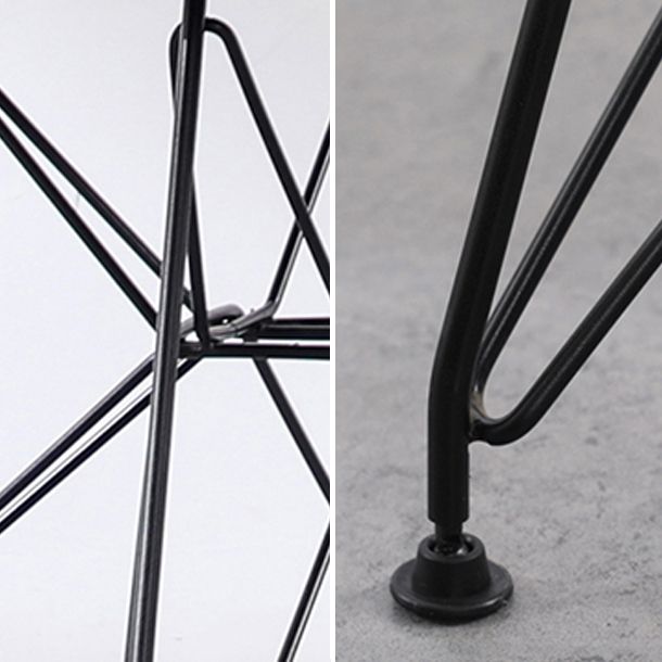 Industrial Design Leather Armless Dining Side Chairs Solid Back Dining Side Chair Clearhalo ' kitchen&dining_furn' 'Dining Chairs' 'Dining Tables & Seating' 'dining_chair' 'Furniture' 'furniture_dining_chair' 'Kitchen & Dining Furniture' 'kitchen' 1200x1200_796c1019-1ce9-4395-a018-1fe9c572e743