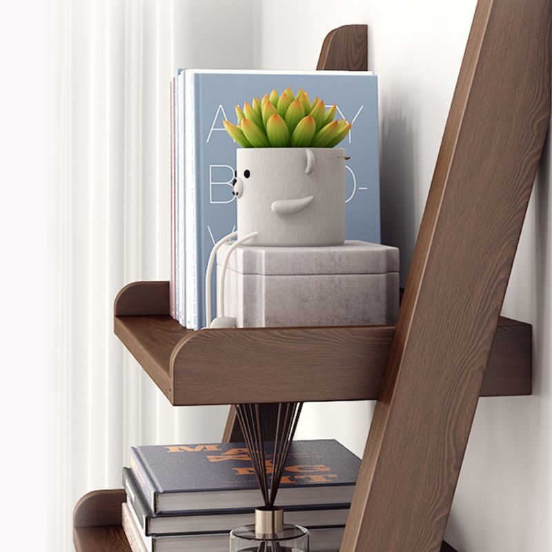 Modern Open Back Ladder Bookshelf Wooden Bookcase for Study Room Clearhalo 'Bookcases' 'furn' 'furn_bookcases' 'Furniture' 'Office Furniture' 1200x1200_796c6c04-7006-4f54-80d8-25b43ef84f2f