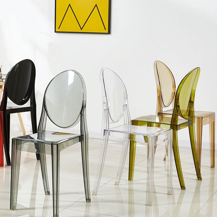 King Louis Back Chair Scandinavian Acryl Dining Kitchen Room fauteuil fauteuil