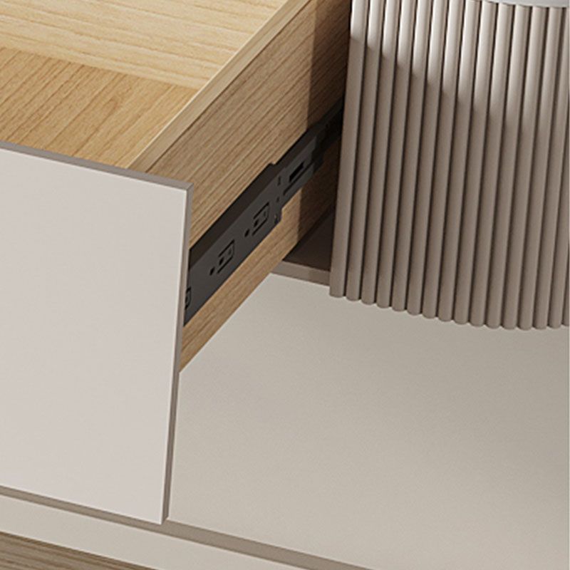 11.81 "W TV Stand TV STAND GLAM CONSOLA DE TV WHITE MALDENTE CON 2 CABINADOS