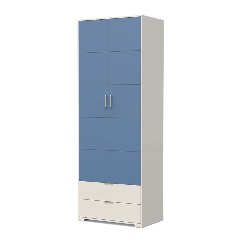 Eigentijdse garderobe houten slaapkamer garderobe kast met 2 laden